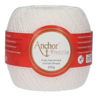 Gomitolo Anchor Freccia in filo di Scozia 200 gr. bianco 07901