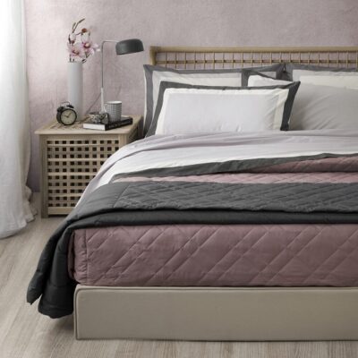 Completo letto matrimoniale Ever in percalle