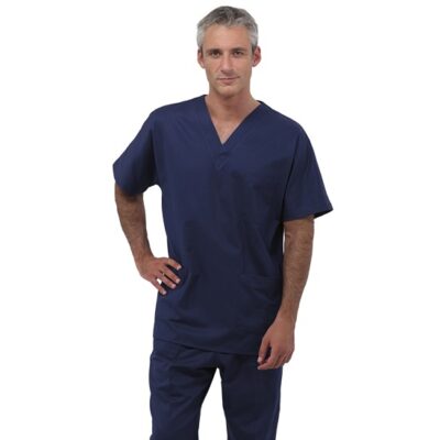 Casacca Summer collo a V colore blu