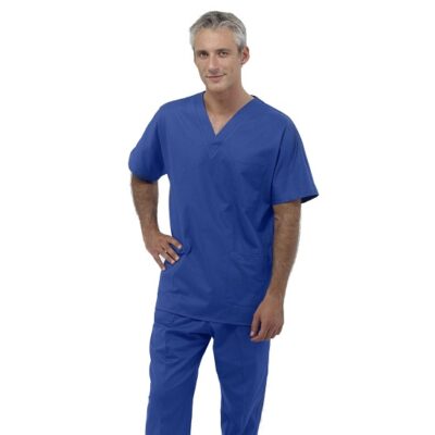 Casacca Summer collo a V colore bluette
