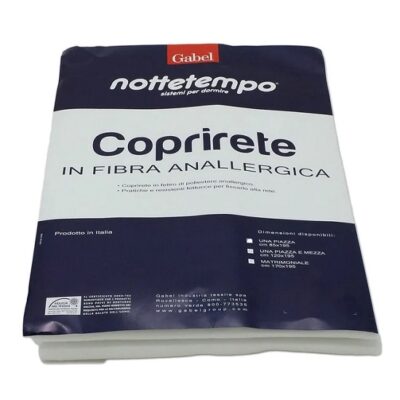 Coprirete letto una piazza in fibra anallergica cm.85 x 195 - Gabel