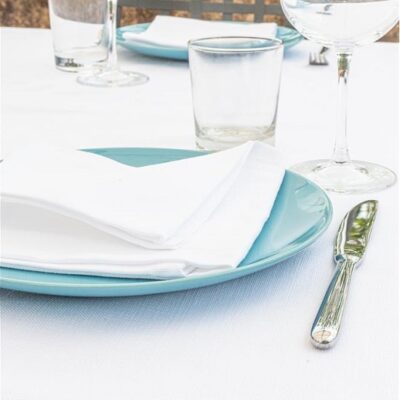 Tovaglia Canapone di colore bianco cm. 105 x 105