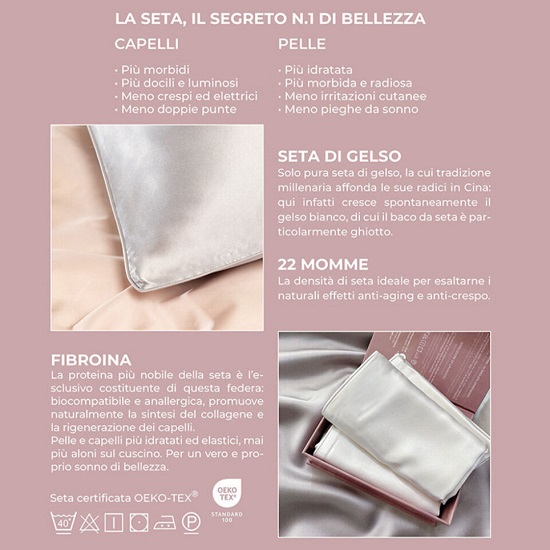 Completo letto matrimoniale di pura seta - Buongiorno principessa - immagine 7
